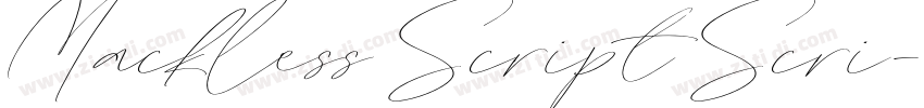 Mackless Script Scri字体转换